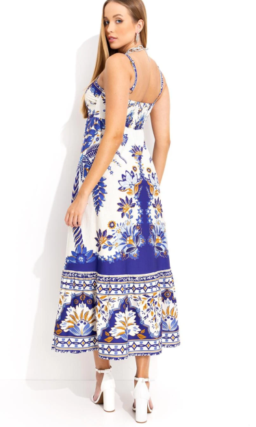 Vestido Midi Encanto Tropical Farm 