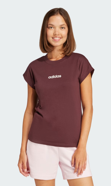 Camiseta Algodão Essentials Linear Adidas 