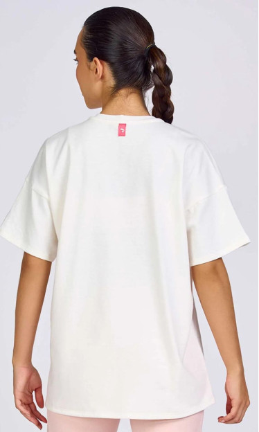 T-shirt Malha Confort Arenito Oversized Off White