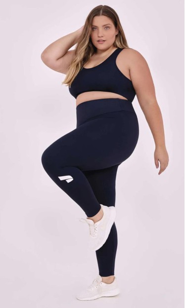 Legging Eterna Cos Alto Sustentação Plus Size Alto Giro