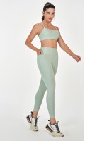 Legging Com Refletivos E Bolso Alto Giro