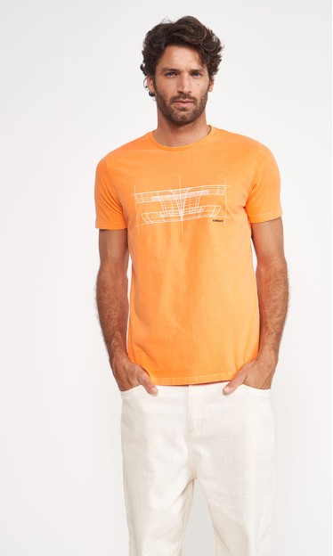 Camiseta Slim Estampada Colcci