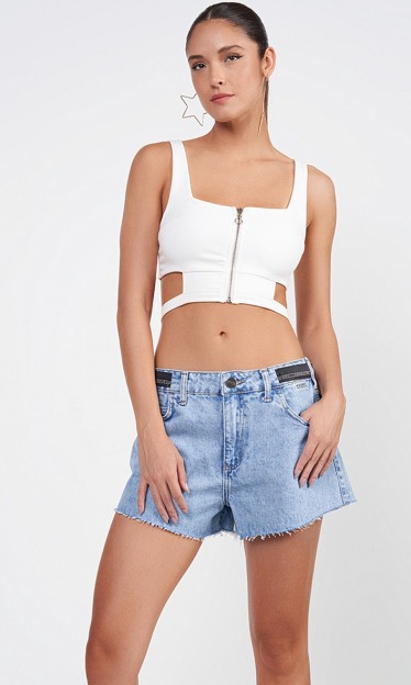 Top Com Cut Out Off White Colcci