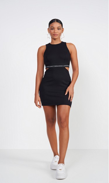 Vestido Curto Com Cut Out Sport Studio