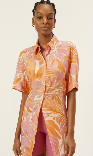 Camisa Longa Estampada Sport Sunset