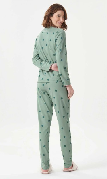 Pijama Manga Longa Verde