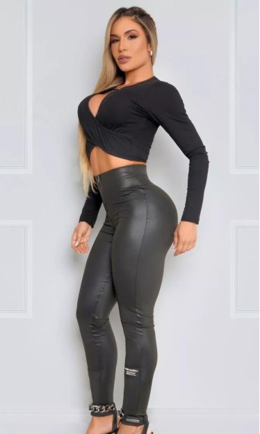 Calça Skinny Zíper Perna Maria Gueixa 