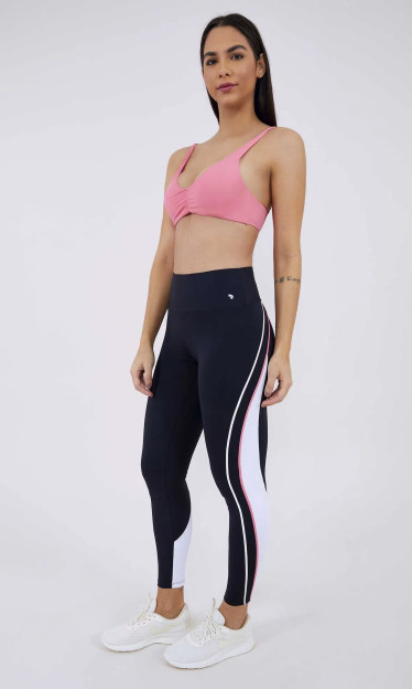 Legging Alto Giro Hyper Galões E Recorte