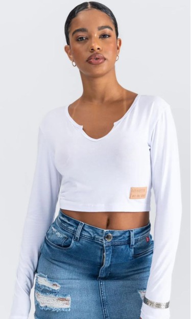 Cropped Malha Must Have Branco