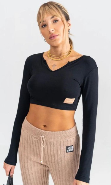 Cropped Malha Must Have Preto