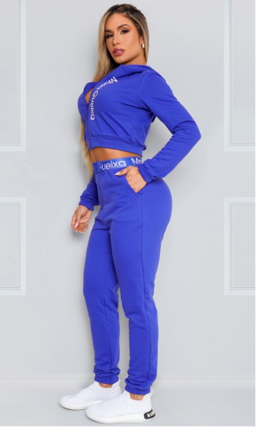 Conjunto Moletom Must Have Maria Gueixa Azul Bic 