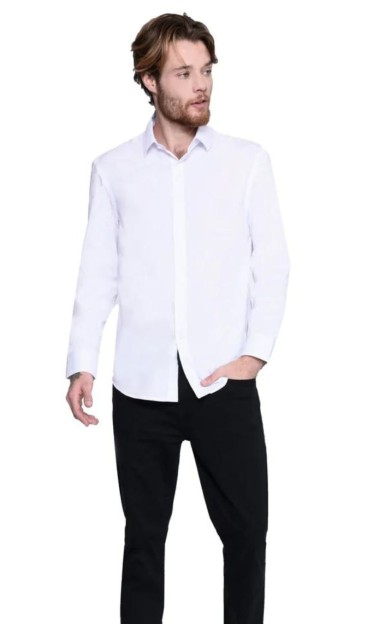 Camisa Social Comfort White M. Officer