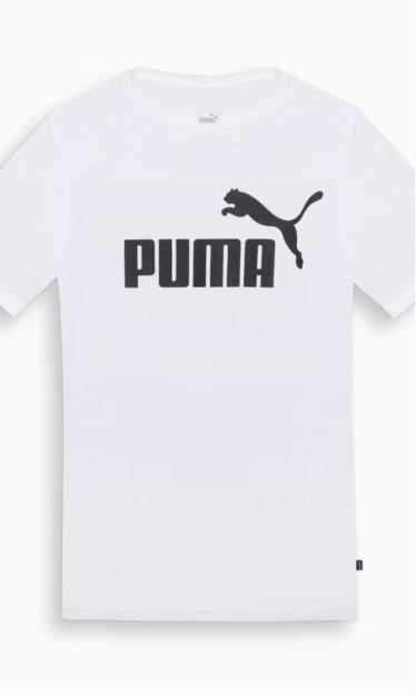 Camiseta Essentials Logo Puma Branco