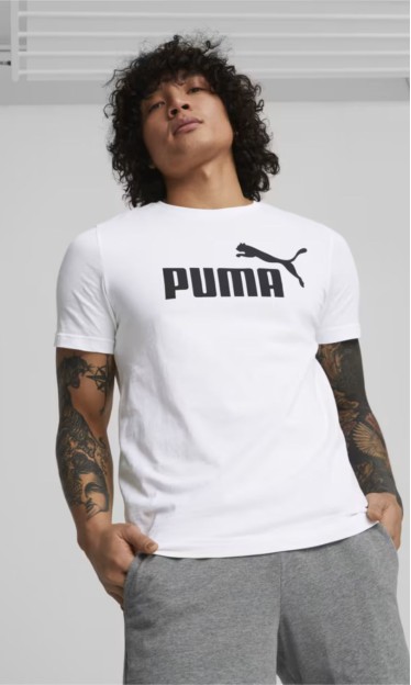 Camiseta Essentials Logo Puma Branco