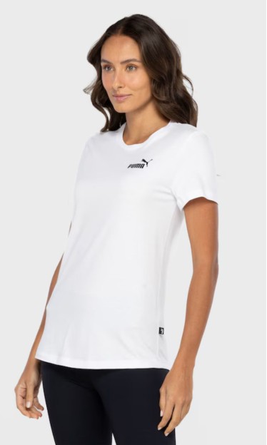 Camiseta Ess Smal Logo Puma Branco