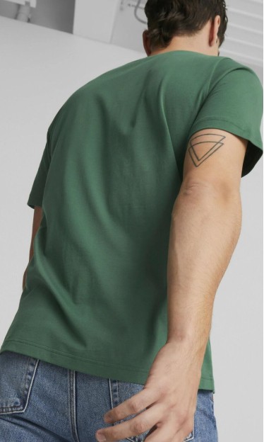 Camiseta Ess Logo Tee Puma Verde