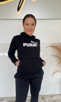 Blusão ESS Logo Hoodie Puma Preto