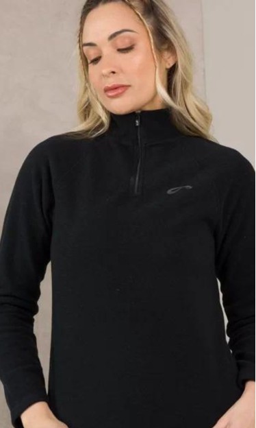 Blusão Fleece Comfort Preto