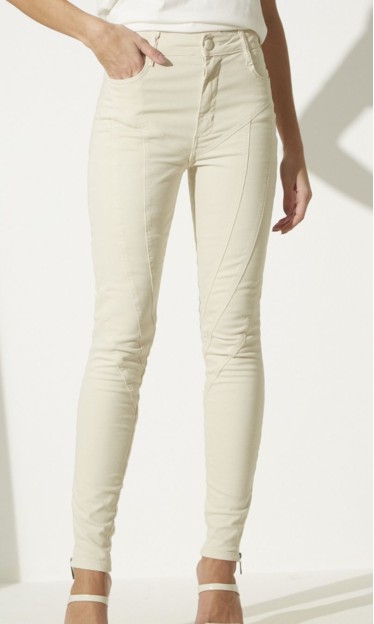 Calça Sarja Skinny Bege Sommer 