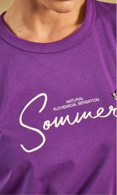 Camiseta Reta Sommer Roxo