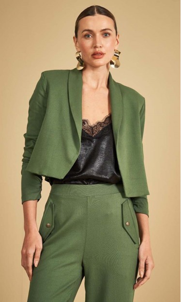 Blazer Curto Verde Sommer