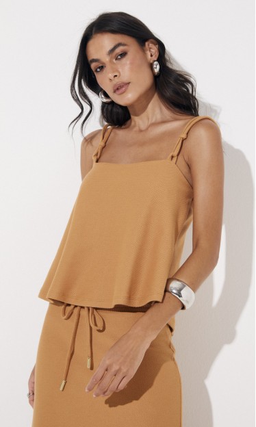 Blusa Bege Belgati Sommer 