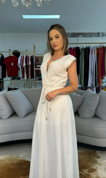 Vestido Linho Branco Sommer 